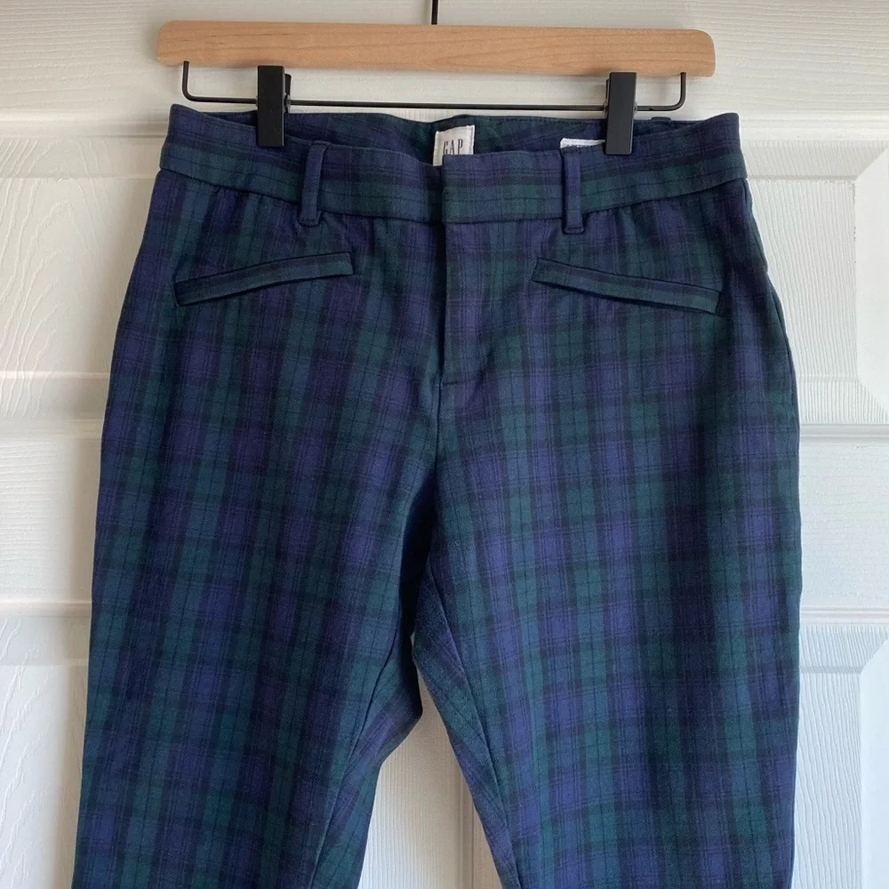 Gap plaid skinny ankle pant